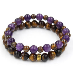 Twin Naked - Tiger's Eye x Amethyst